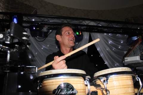 At a Wedding in Luton with percussionist Jay on Drums