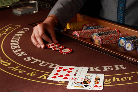 Play Caribbean Stud Poker at your Event with Platinum Entertainment Agency