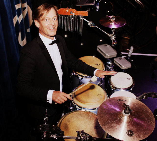 Performance by Jay on Drums for a Bar Mitzvah at Cafe de Paris in London.