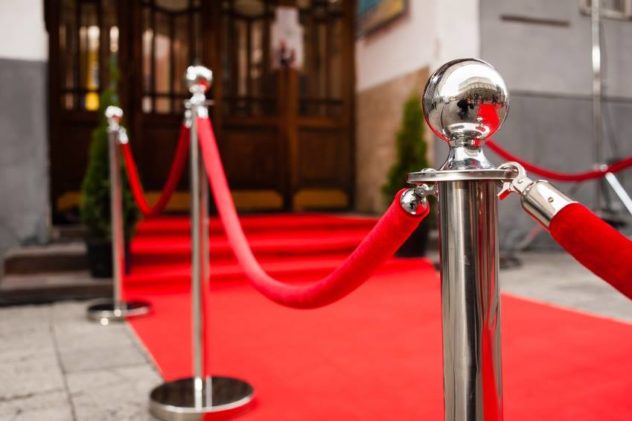 Hire a red carpet for your event.