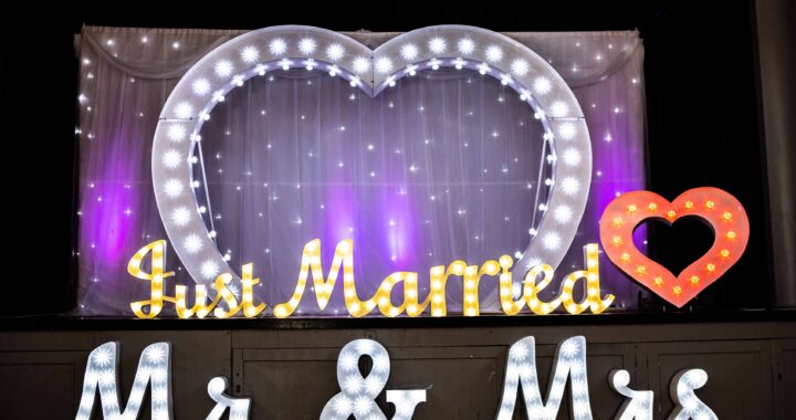 Hire LED letters for Weddings